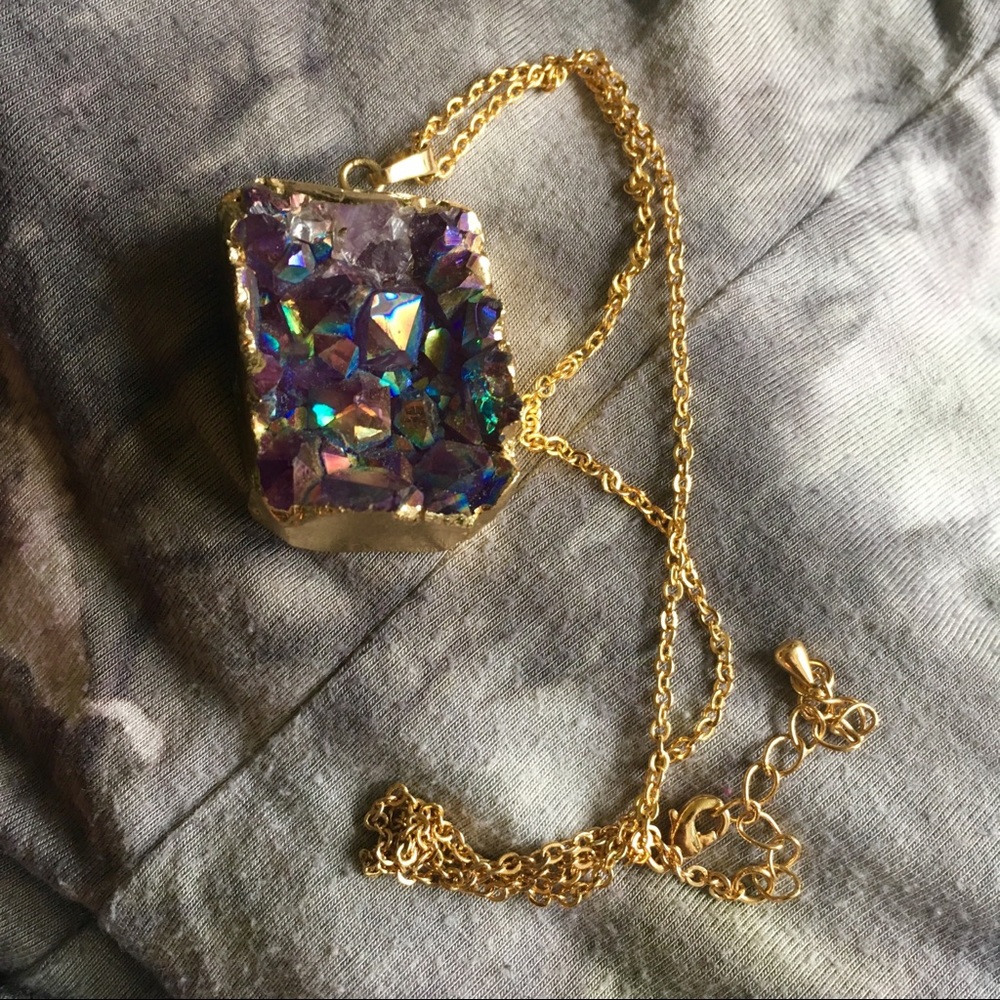🌑Amethyst Aura Necklace 💜